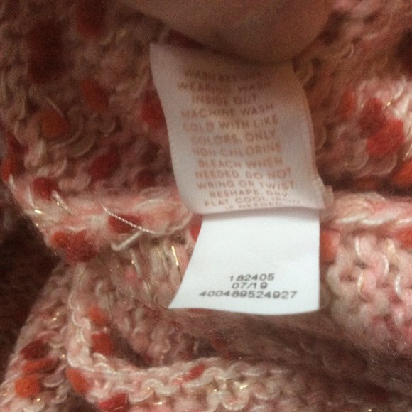 LC Lauren Conrad Pink Patterned Sweater - Picture 6 of 7
